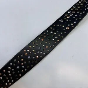 Urban Outfitters Double Ring Studded Leather Belt Urban outfitters Studded Double O-Ring Gold | Mercari main image 4
